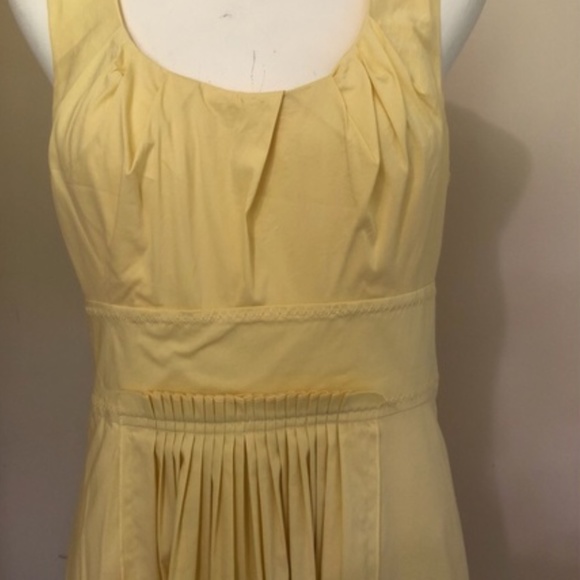 BCBG VTG Butter Yellow Sleeveless Cocktail Dress Size 0 - Picture 8 of 9